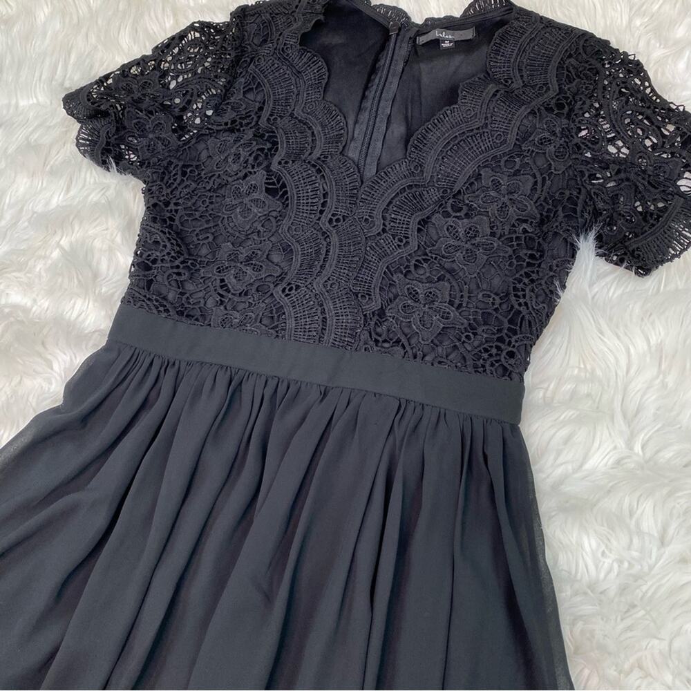 Lulu's Angel In Disguise Lace Cocktail Dress Black Size M 24945 Skater‎ - Picture 5 of 12
